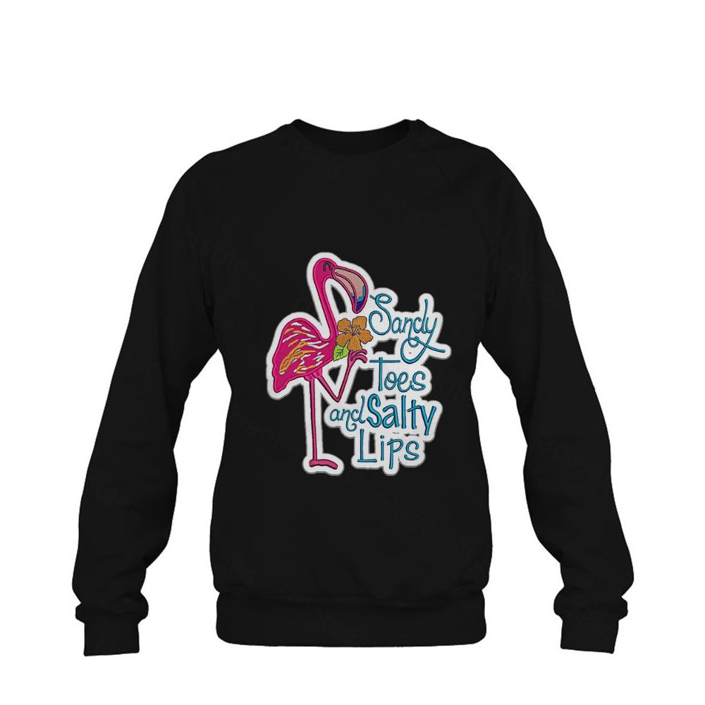 BEST Flamingo Sandy Toes and Salty Lips sticker Shirt BEST Flamingo Sandy Toes and Salty Lips sticker Shirt
