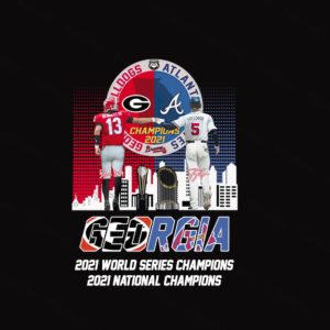 2021 Champions UGA Bulldogs Braves Shirt - Trends Bedding