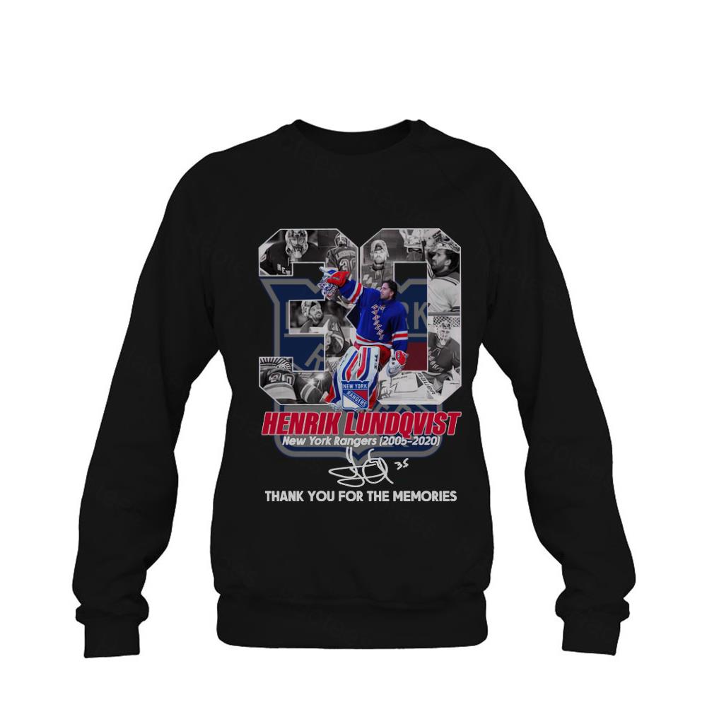 BEST Henrik Lundqvist New York Rangers 2005-2020 shirt BEST Henrik Lundqvist New York Rangers 2005-2020 shirt