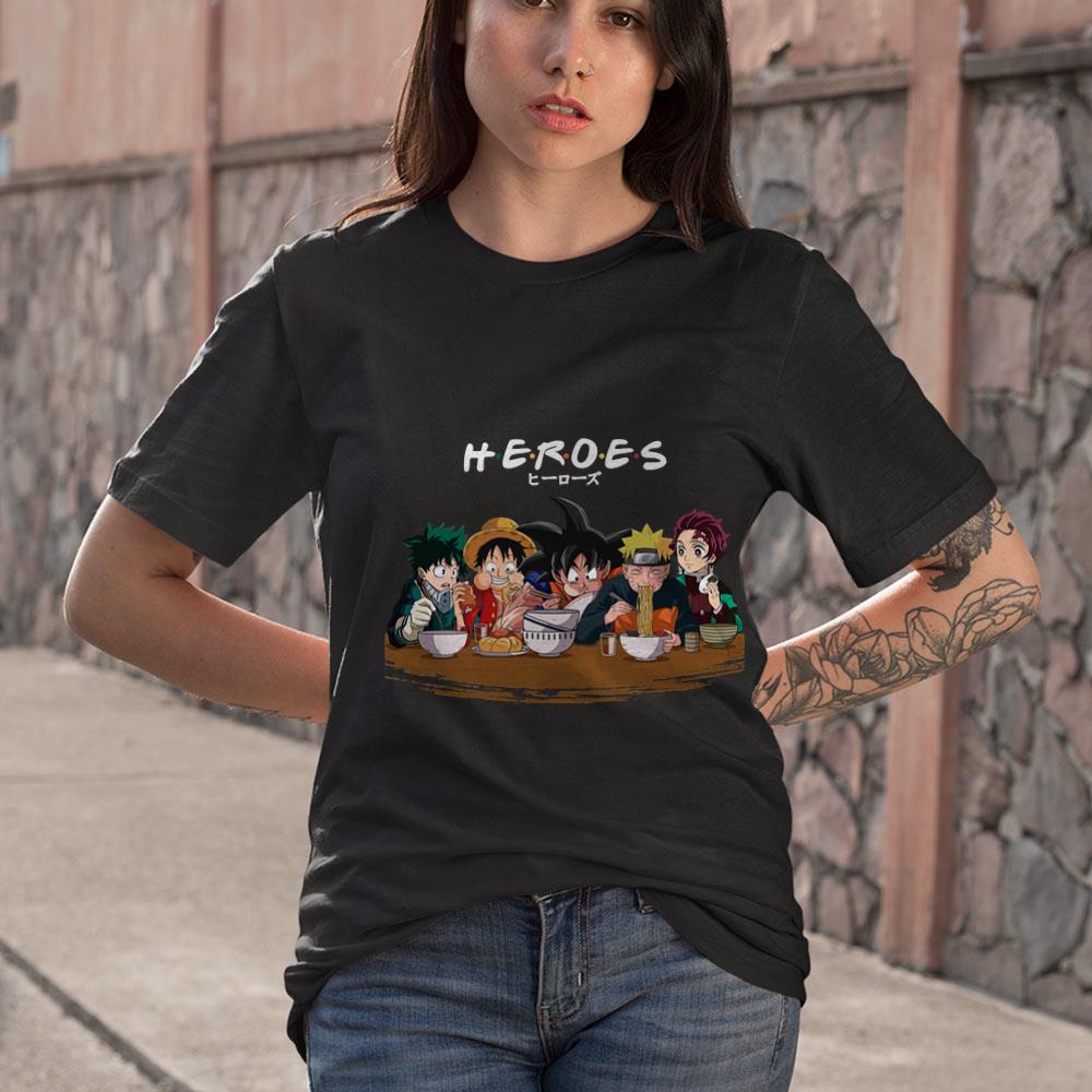 BEST Heroes - Anime characters that eat a lot shirt BEST Heroes - Anime characters that eat a lot shirt