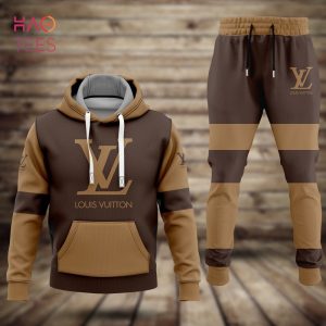 HOT Louis Vuitton Brown Luxury Brand Hoodie Pants Limited Edition