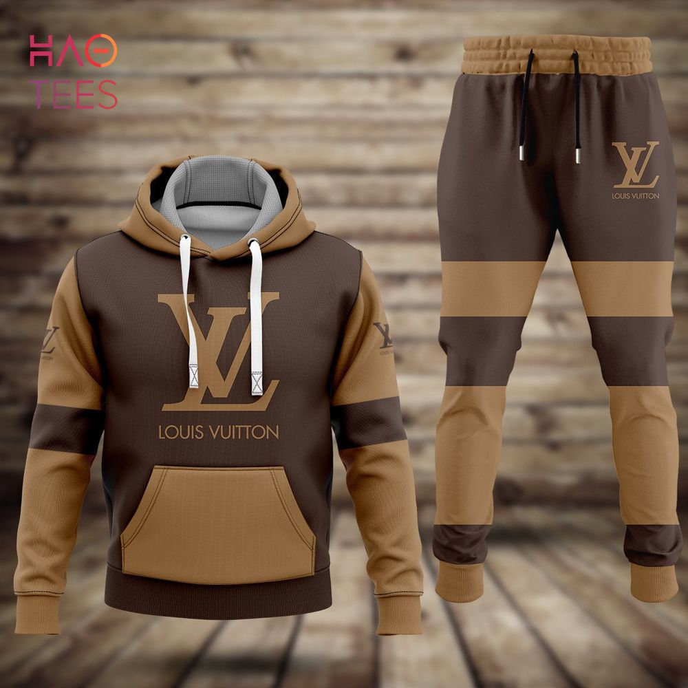 Louis Vuitton LV Brown Hoodie Sweatpants Pants Luxury Clothing