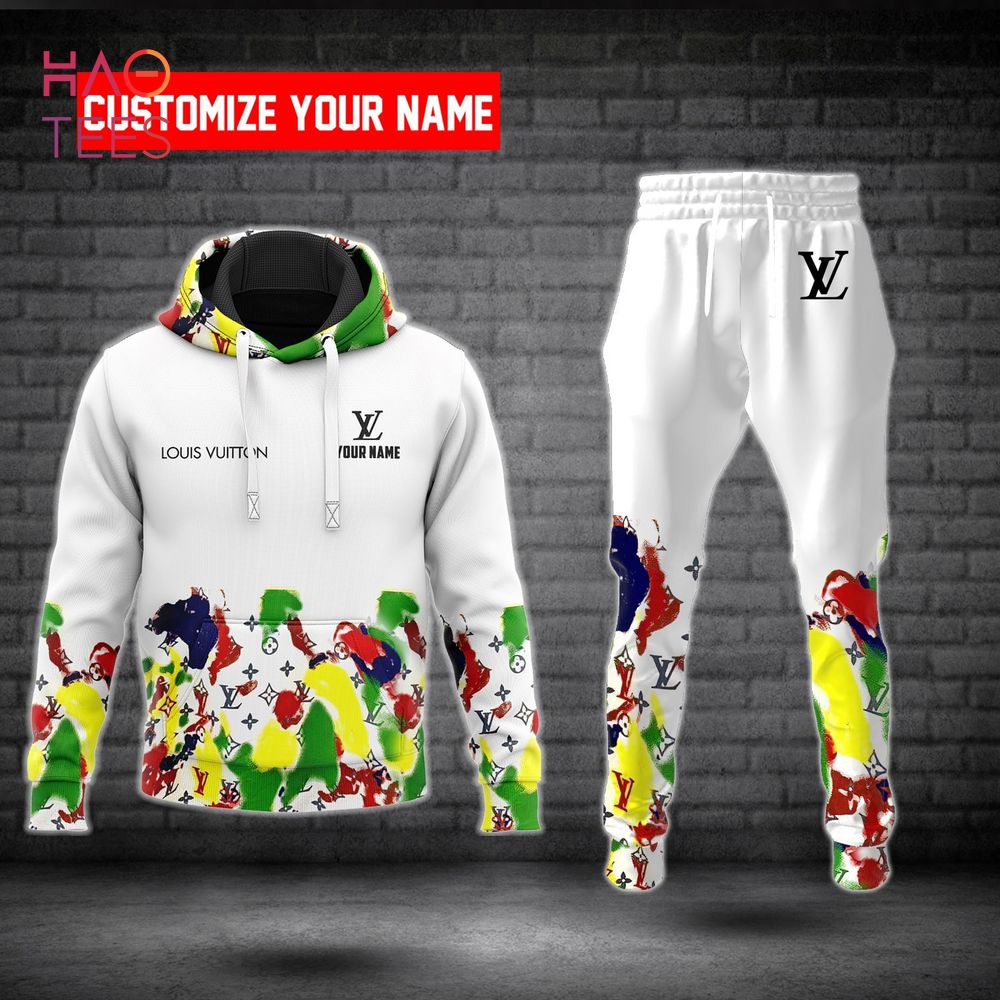 NEW Louis Vuitton Customize Name Luxury Brand Hoodie Pants Limited Edition