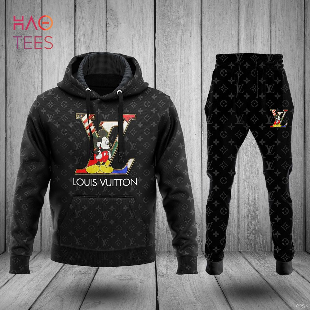 BEST] Louis Vuitton White Black Luxury Brand Hoodie Pants Limited Edition