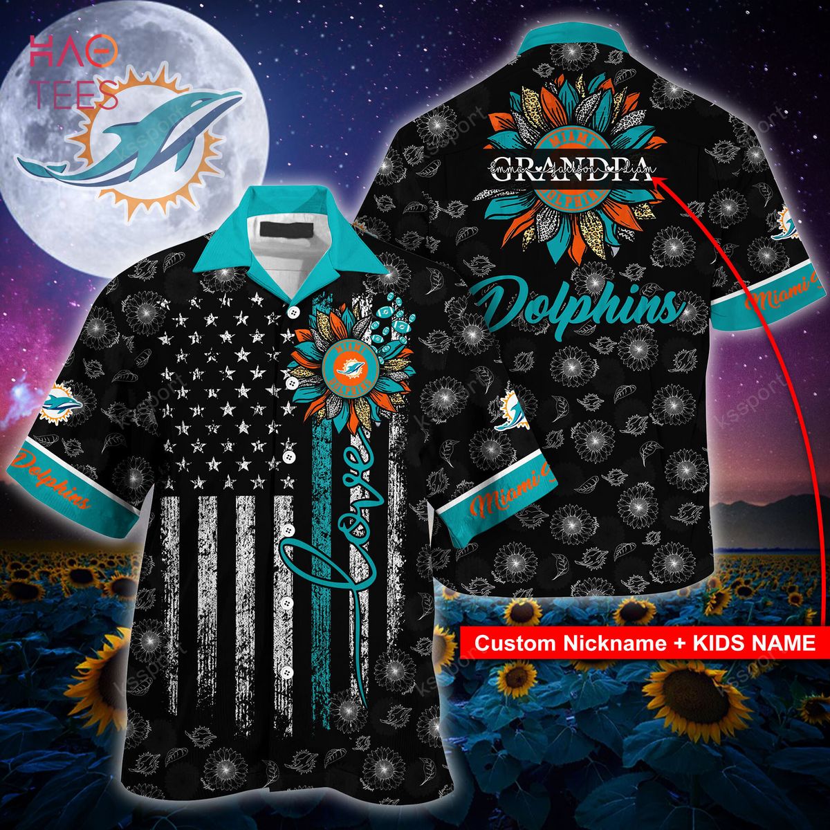 [Available] Miami Dolphins NFL Hawaiian Shirt