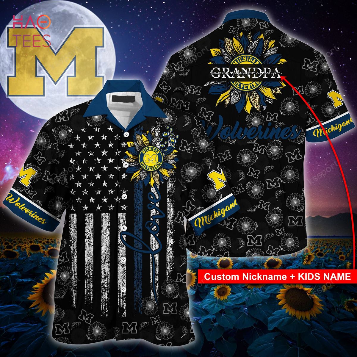[Available] Michigan Wolverines  Hawaiian Shirt Limited Edition