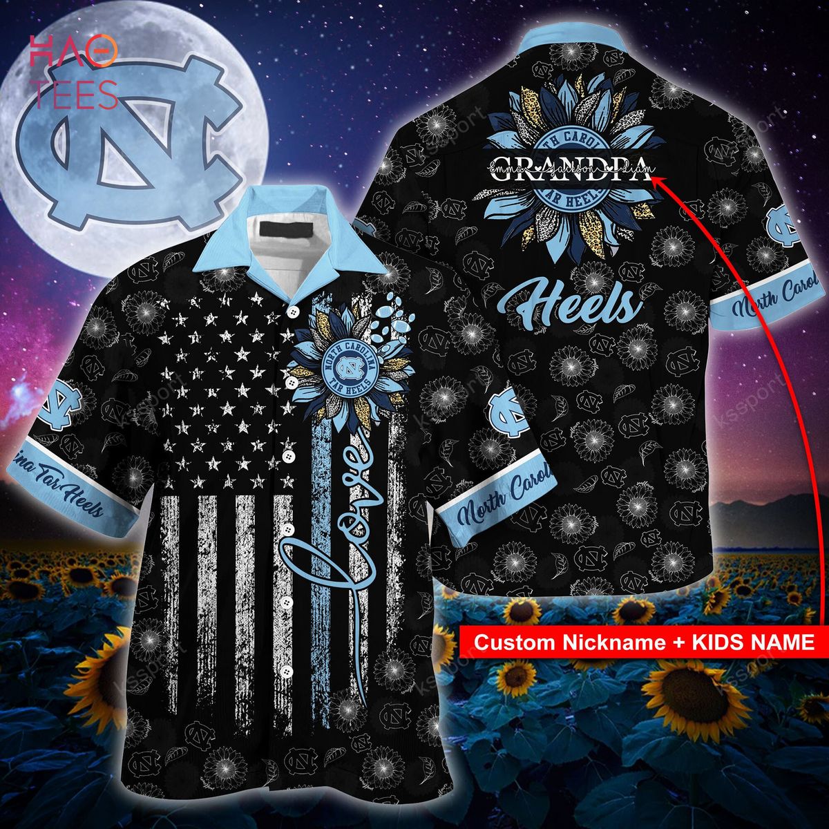 [Available] North Carolina Tar Heels  Hawaiian Shirt Limited Edition