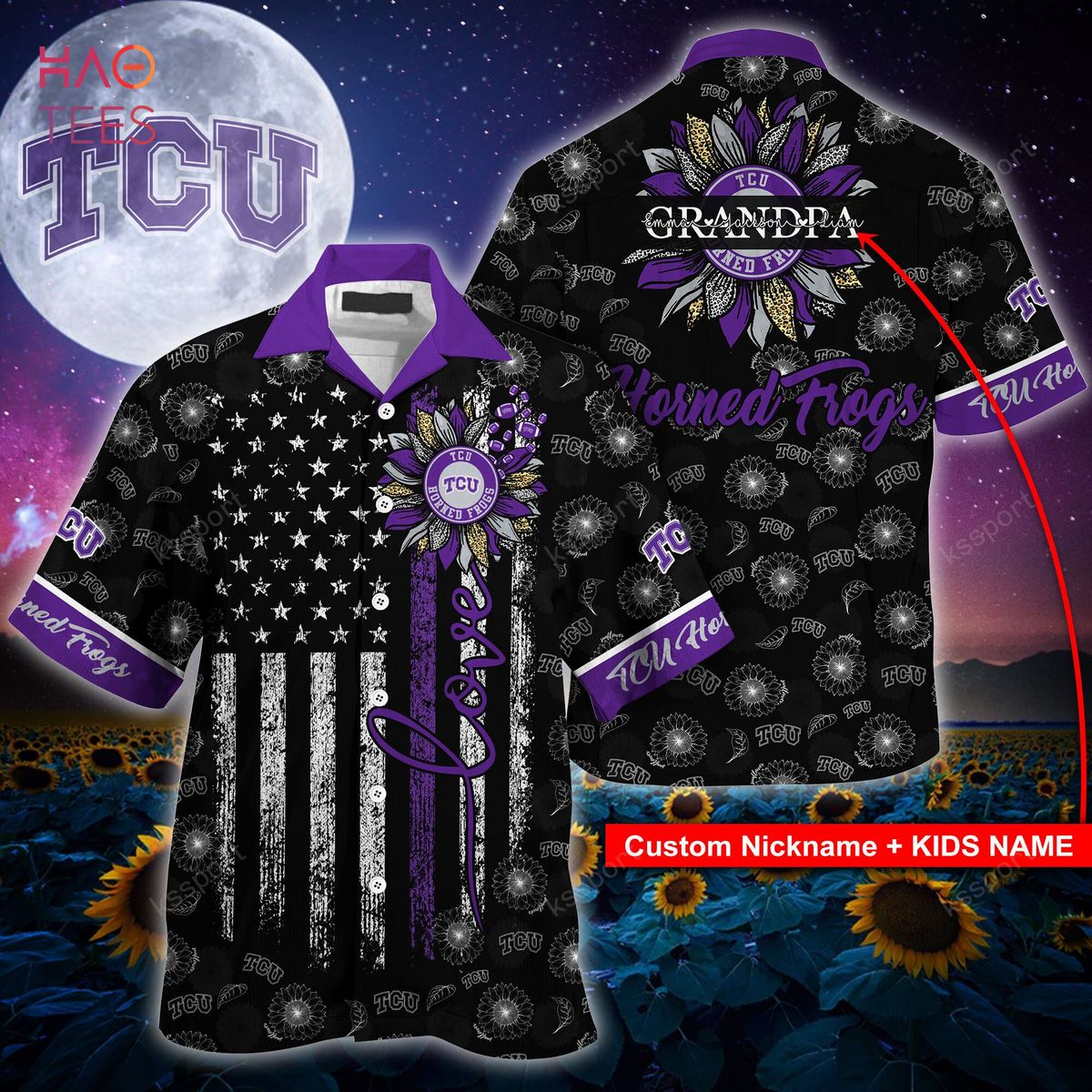 Available] Get New Custom TCU Horned Frogs Jersey Purple