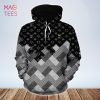 HOT Louis Vuitton Black Grey Luxury Brand Hoodie Pants Limited Edition