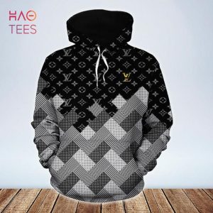 HOT Louis Vuitton Black Grey Luxury Brand Hoodie Pants Limited Edition