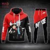 HOT NIKE Black Red White Luxury Brand Hoodie And Pants Pod Design