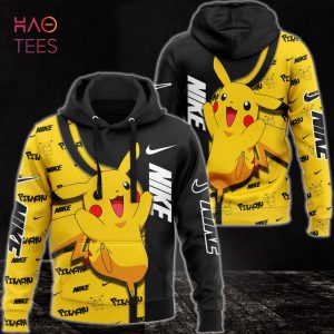 HOT NIKE Pikachu Luxury Brand 3D Hoodie Pants Limited Edition