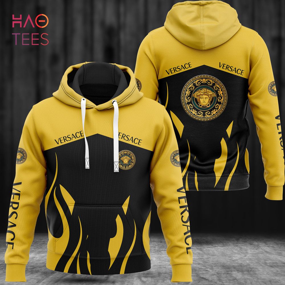 HOT Versace Gole Black Luxury Brand Hoodie Pants Pod Design HOT Versace Gole Black Luxury Brand Hoodie Pants Pod Design