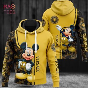 HOT Versace Mickey Gold Luxury Brand Hoodie Pants pod Design