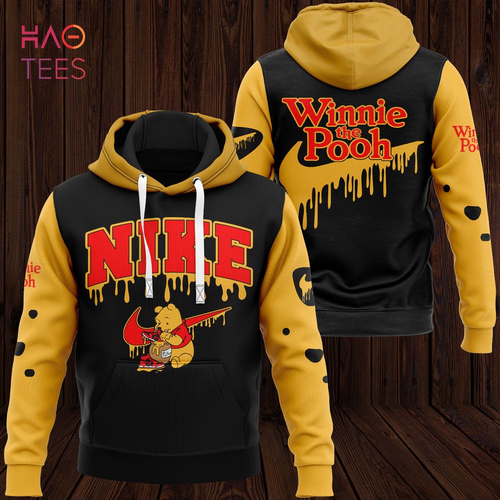 NEW NIKE ”Winnie the Pooh”  Luxury Brand Hoodie Pants Limited Edition
