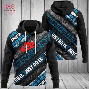 NEW NIKE Black Blue White Hoodie Pants Pod Design