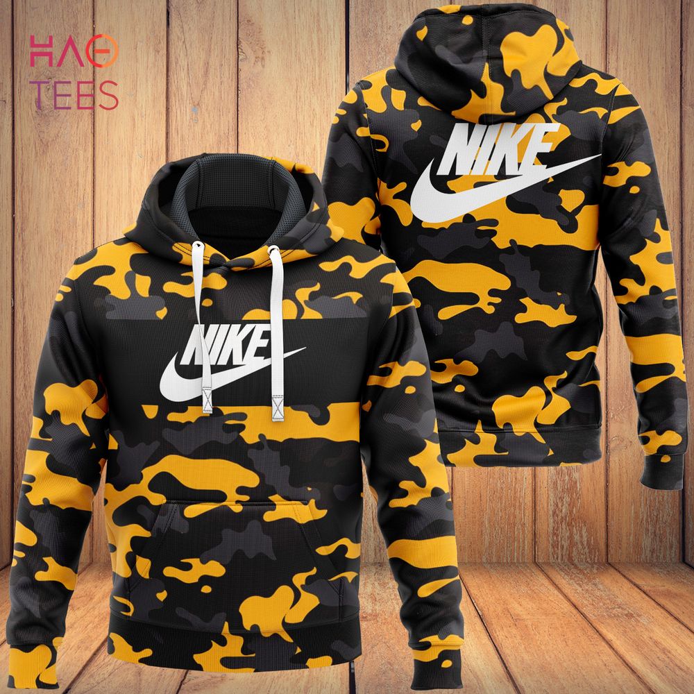 NEW NIKE Black Gold Luxury Brand Hoodie Pants Pod Design Luxury Store