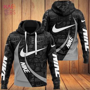 NEW NIKE Black Grey White Luxury Brand Hoodie Pants Pod Design