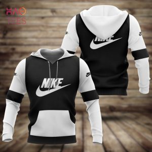 NEW NIKE White Black Luxury Brand Hoodie Pants All Over Printed