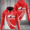 NEW Supreme Red White Luxury Brand Hoodie Pants Pod Design
