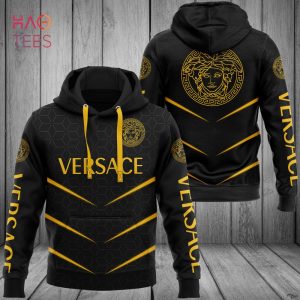 NEW Versace Black Gold Luxury Brand Hoodie Pants Pod Design