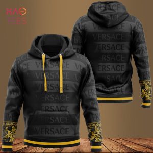 NEW Versace Black Luxury Brand Hoodie Pants Limited Edition