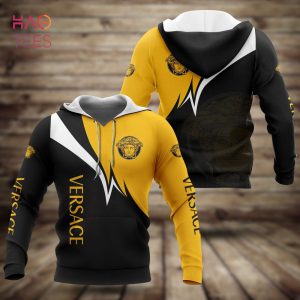NEW Versace Black White Gold Luxury Brand Hoodie Pants Limited Edition
