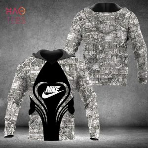 [Available] NIKE Black Luxury Brand Hoodie And Pants Limited Edition