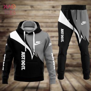 [Available] NIKE Black White Grey Luxury Brand Hoodie Pants Pod Design