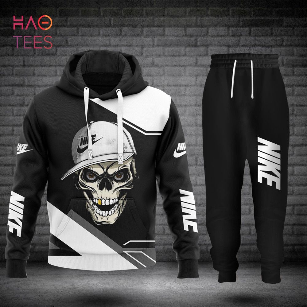 [Available] NIKE Black White Luxury Brand Hoodie And Pants Pod Design Luxury Store