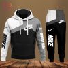 [Available] NIKE White Grey Black Luxury Brand Hoodie Pants Limited Edition