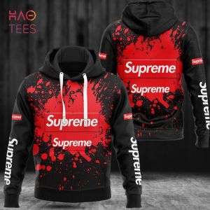[Available] Supreme Black Red Luxury Brand Hoodie Pants Limited Edition