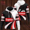 [Available] Supreme White Red Luxury Brand Hoodie Pants All Over Printed