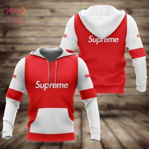 [Available] Supreme White Red Luxury Brand Hoodie Pants All Over Printed
