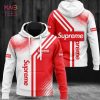 [Available] Supreme White Red Luxury Brand Hoodie Pants All Over Printed