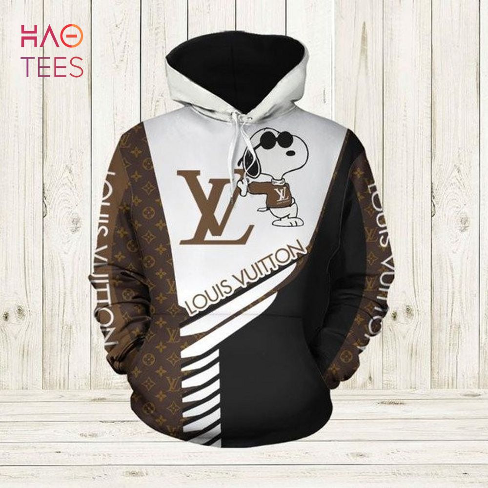 [BEST] Louis Vuitton Brown White Black Hoodie Pants Pod Design Luxury Store