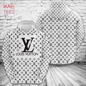 [BEST] Louis Vuitton White Black Luxury Brand Hoodie Pants All Over Printed