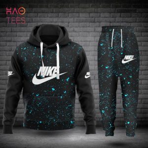 [BEST] NIKE Black Blue Luxury Brand Hoodie Pants Limited Edition
