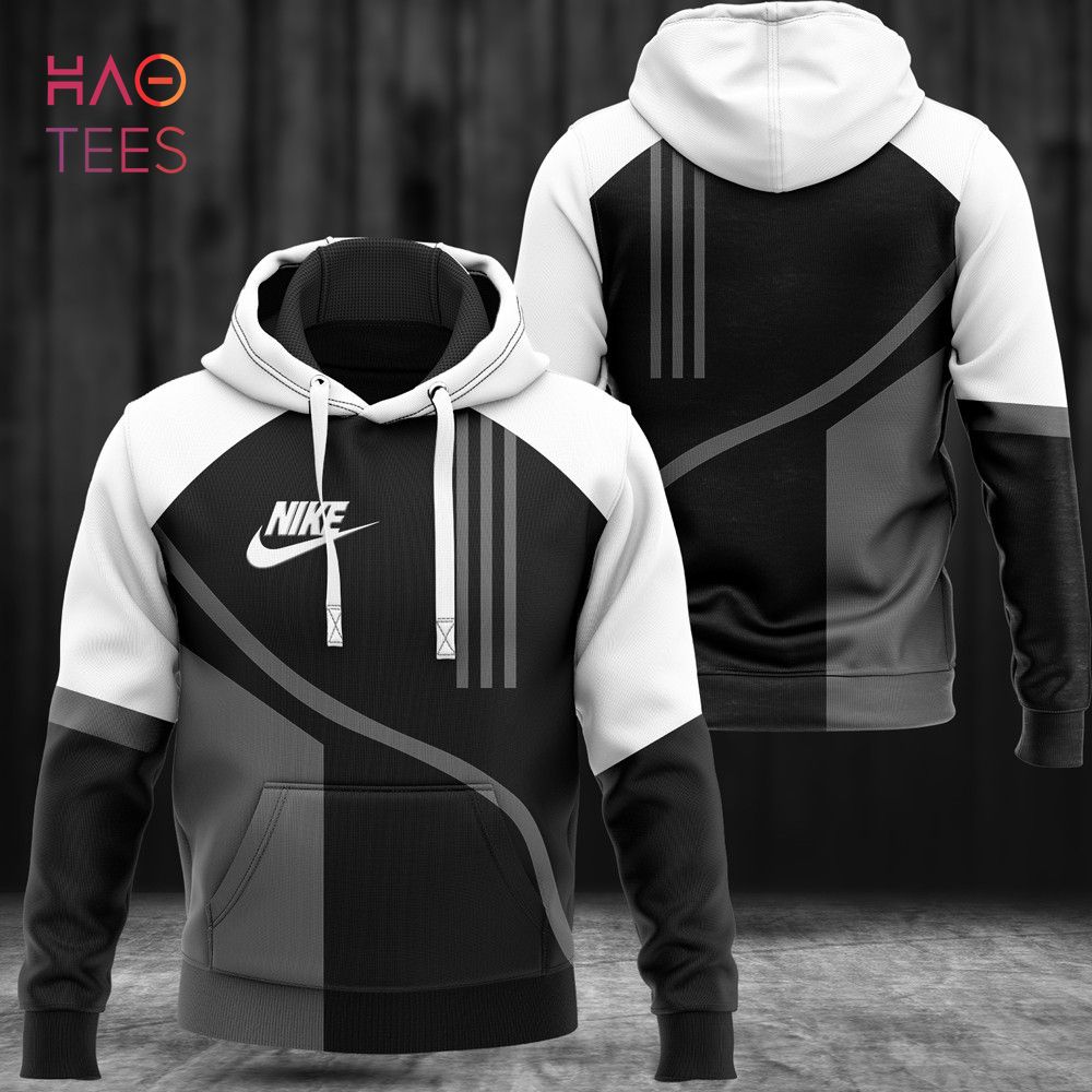 [BEST] NIKE White Black Grey Hoodie Pants Pod Design Luxury Store