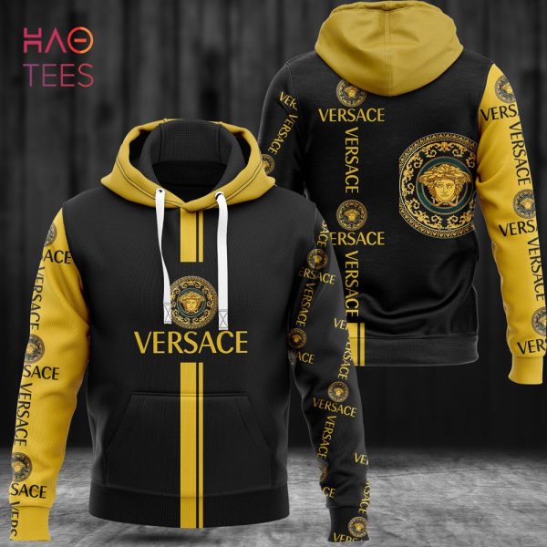 [BEST] Versace Gold Black Luxury Brand Hoodie Pants Al Over Printed