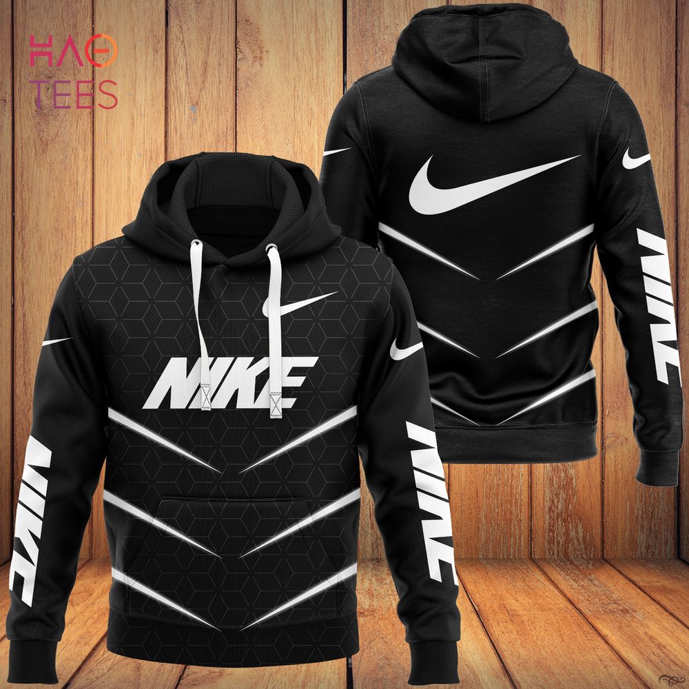 [TRENDING] NIKE Black White Luxury Brand Hoodie Pants All Over Printed Luxury Store