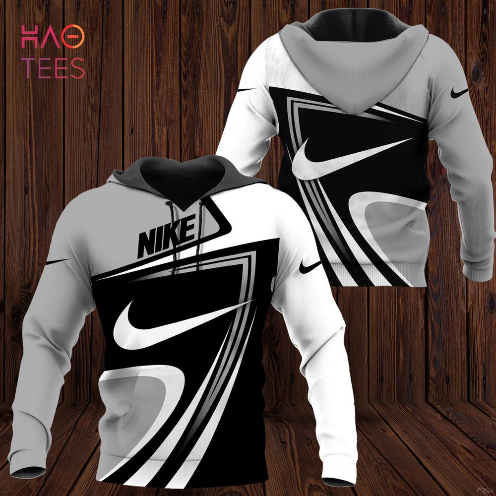 [TRENDING] NIKE Grey Black White Hoodie Pants Pod Design Luxury Store