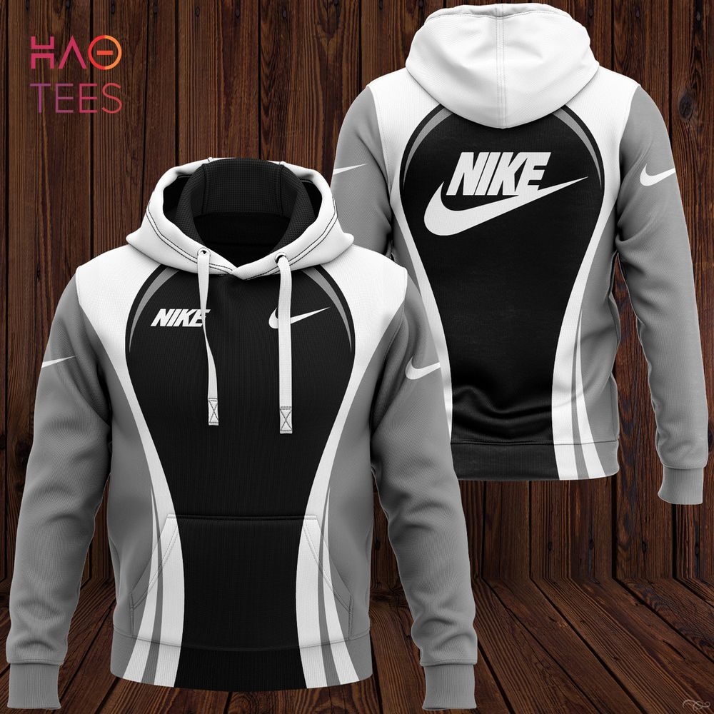 [TRENDING] NIKE Grey White Black Luxury Brand Hoodie Pants Pod Design Luxury Store