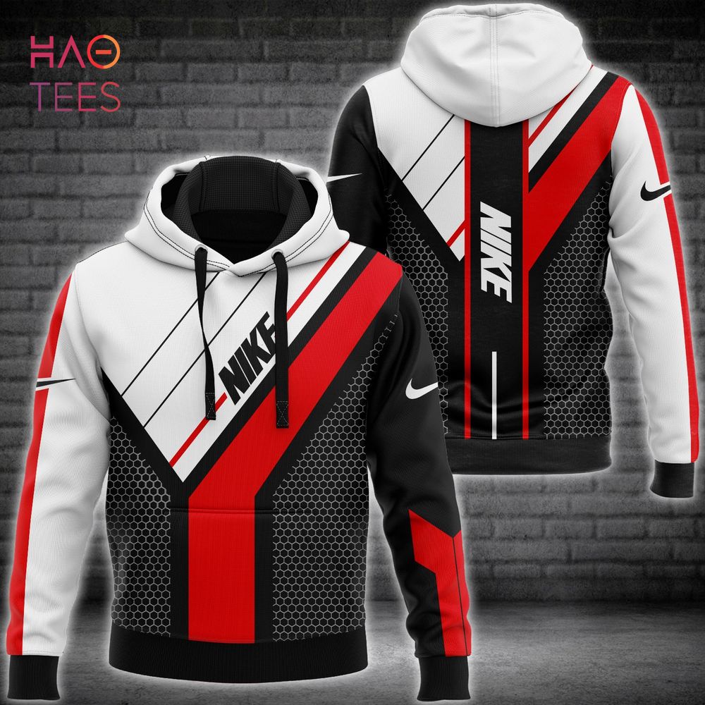 [TRENDING] NIKE White Black Red Luxury Brand Hoodie Pants Limited Edition Luxury Store