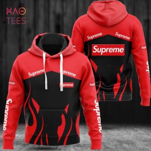 [TRENDING] Supreme Red Black Luxury Brand Hoodie And Pants Limited Edition