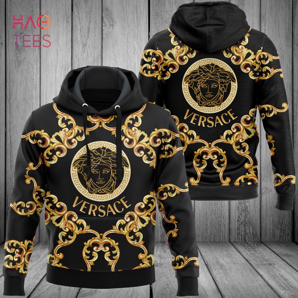 [TRENDING] Versace Black Gold Luxury Brand Hoodie Pants Pod Design