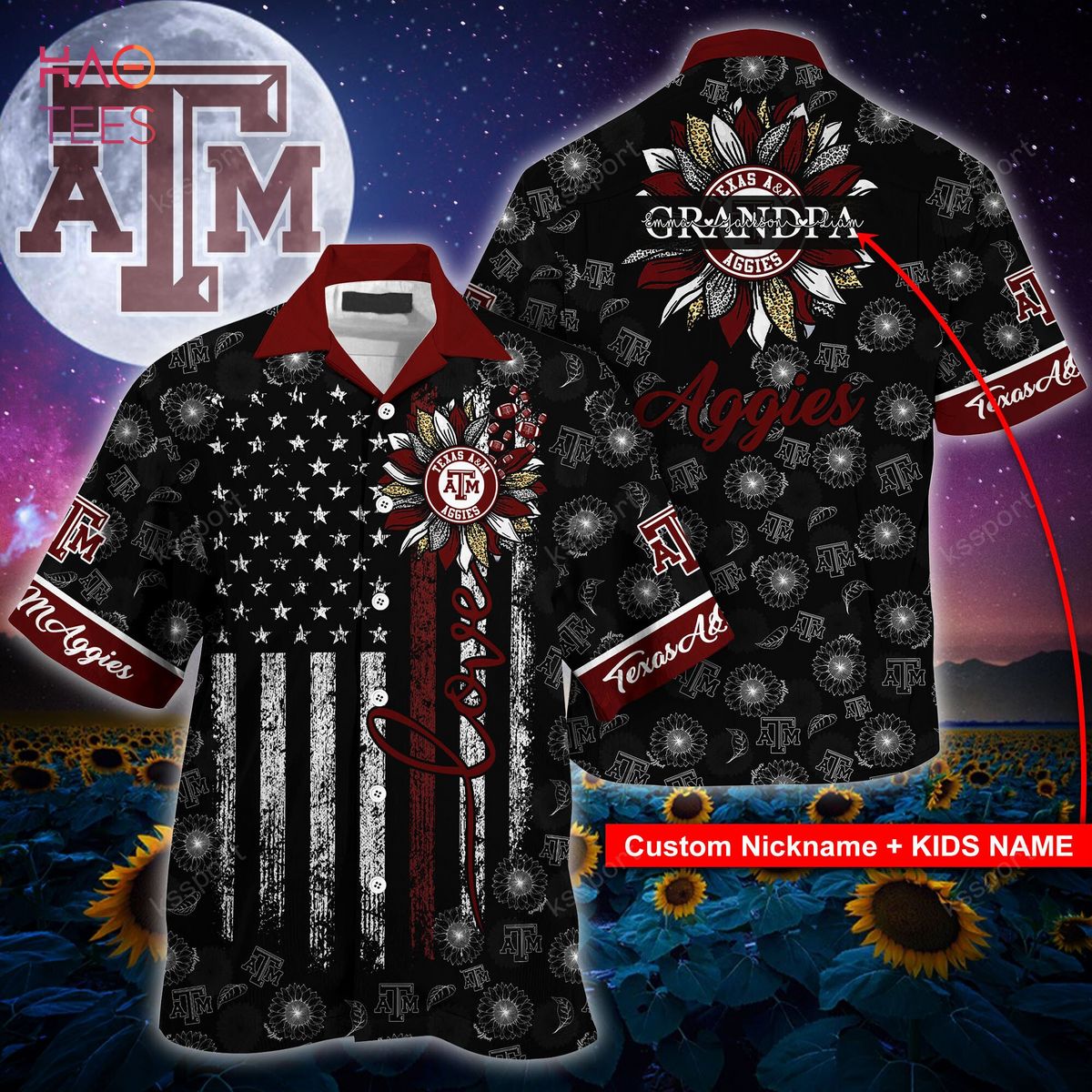 Ncaa Texas A&M Aggies Maroon Grey Trendy Hawaiian Shirt Aloha Shirt -  Trendy Aloha