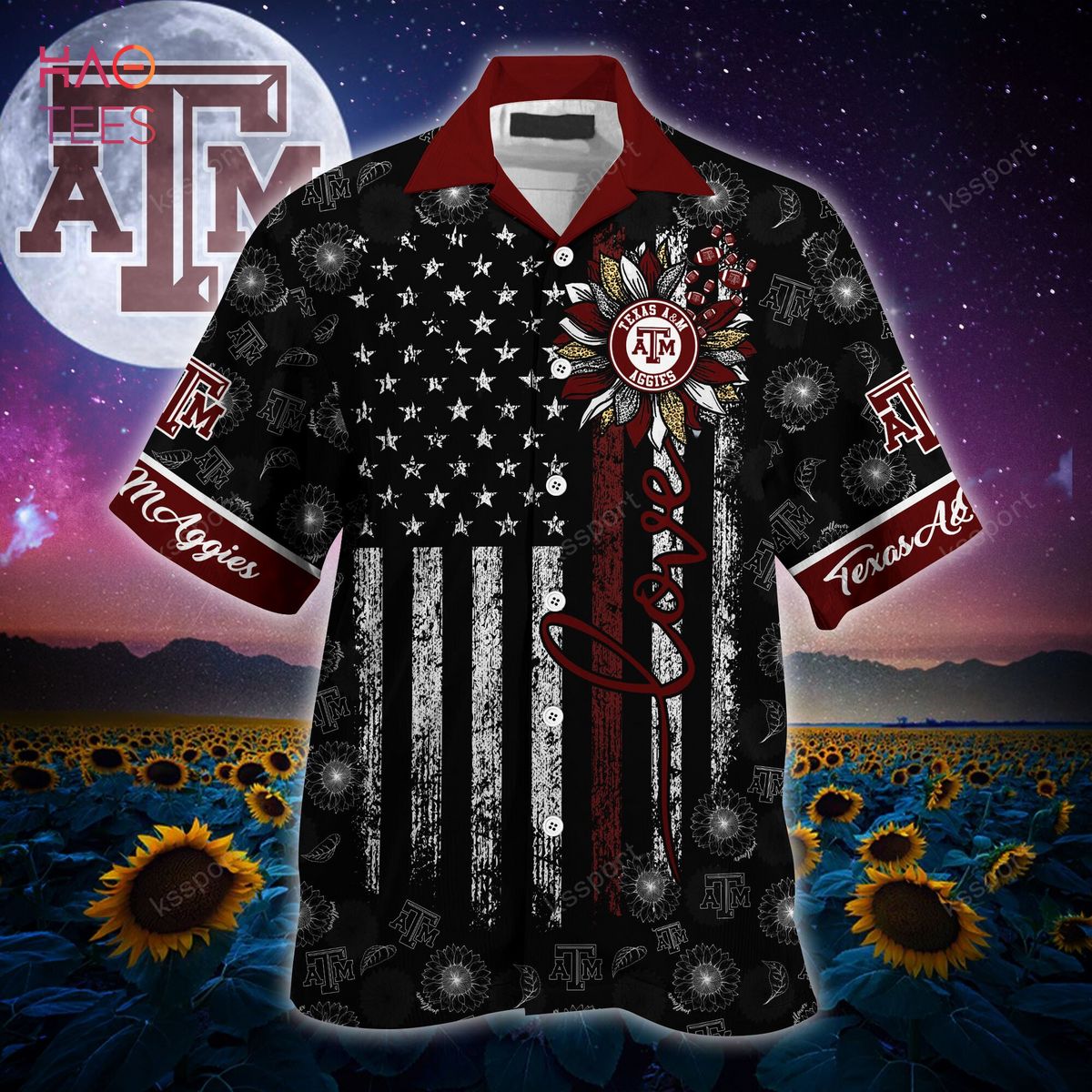 Ncaa Texas A&M Aggies Maroon White Trendy Hawaiian Shirt Aloha Shirt -  Trendy Aloha