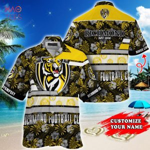 AFL Richmond Tigers Baseball Jacket Custom Name For Fans