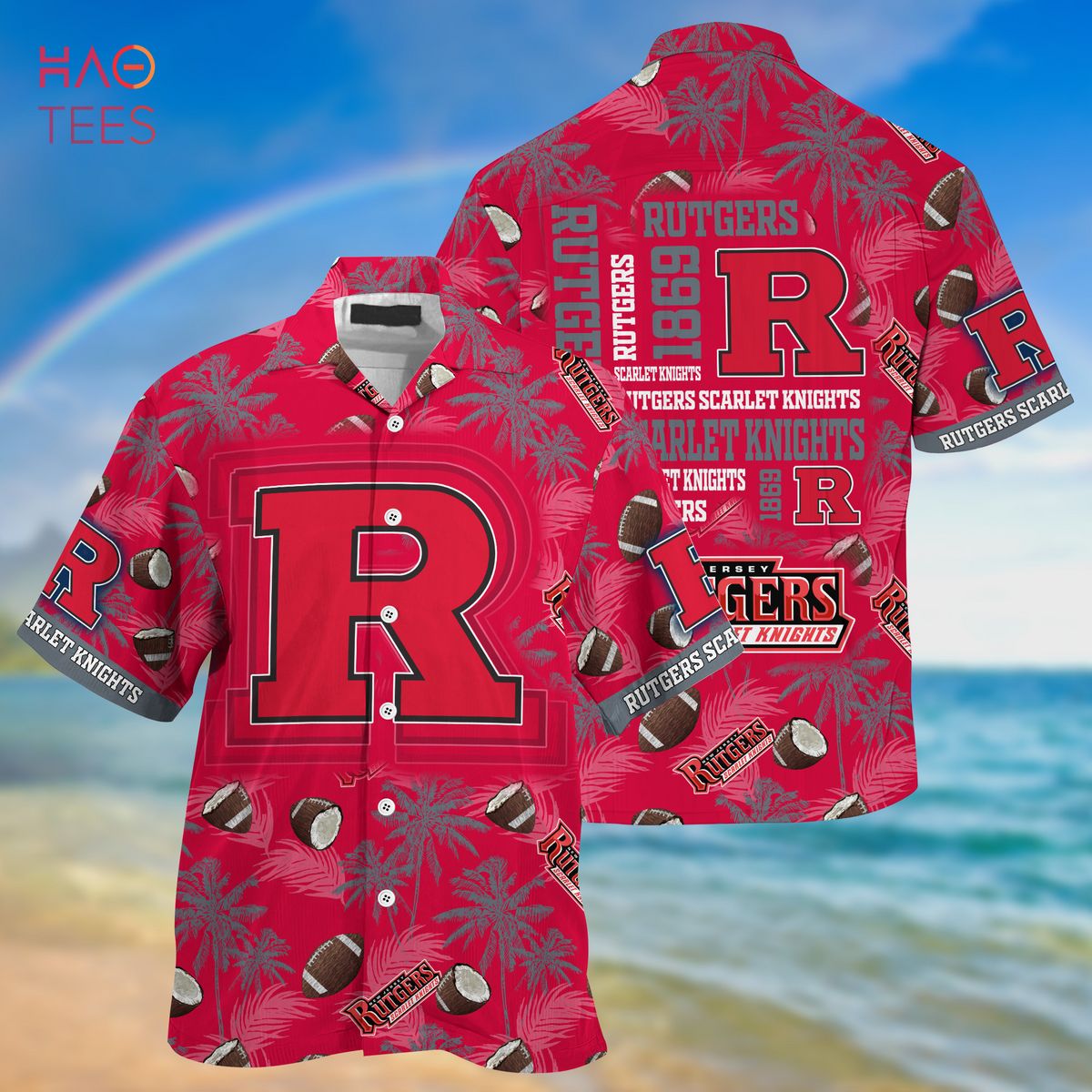 [TRENDING] Rutgers Scarlet Knights Hawaiian Shirt, New Gift For Summer